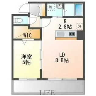 スターレジデンス福住【4階】の間取り