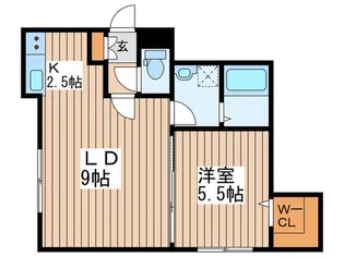 ジュピター月寒東I【2階】の間取り