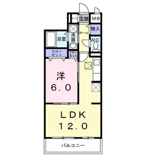 サザンエステート中須【1階】の間取り