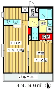 シルタ常盤台【1階】の間取り