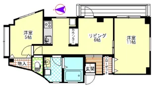 大内ビル【3階】の間取り