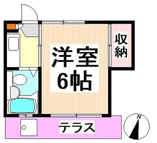 コーポ富紀【1階】の間取り