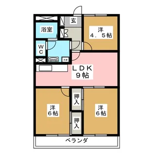 クオリティープラザ長野【3階】の間取り