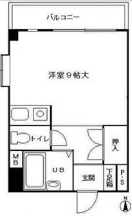 キャピタル大濠西【3階】の間取り