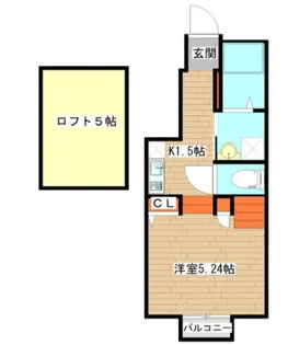 ザ・ソレイユ荒巻神明 B【1階】の間取り