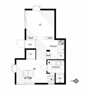 アーバンリゾート若林パート4【1階】の間取り