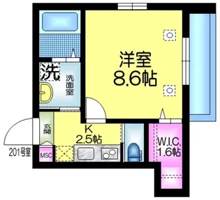 メゾン・ド・マーテル【2階】の間取り
