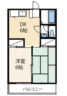 マンション第二ハーベスト【2階】の間取り