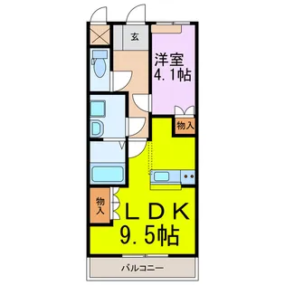 フォレストヴィラ【1階】の間取り