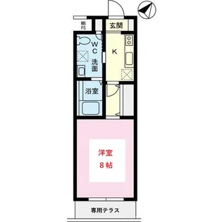 TFレジデンス鵜の木【1階】の間取り