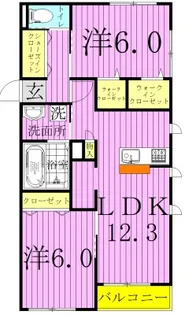 コンフォール常盤平【1階】の間取り