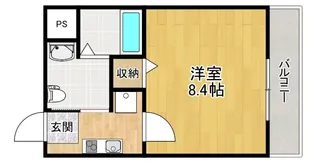 ダブルツリー7番館【3階】の間取り