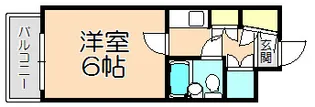 ユーロハイツ東天満【4階】の間取り