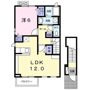 アンジュ アルモニーI【2階】の間取り