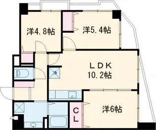セイガステージ分倍河原II【4階】の間取り