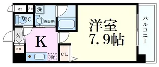 ベラジオ京都西院ウエストシティII【7階】の間取り