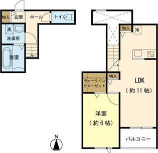 パトス【2階】の間取り
