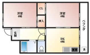 セントラルコート南桜塚【3階】の間取り