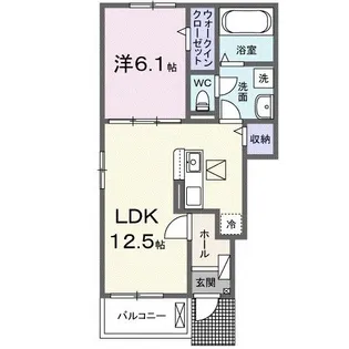 ベルフルール【1階】の間取り