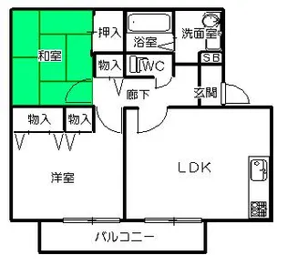 グレースレジデンス【2階】の間取り