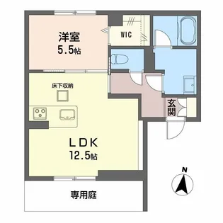 ノルディア野田【1階】の間取り