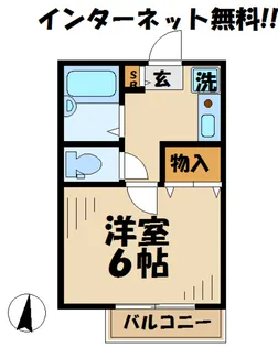 ジュネス1【1階】の間取り