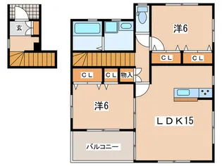COCOLE南鴨宮【2階】の間取り