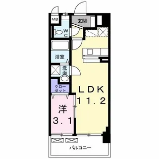 グローヴ・ガーデンE【3階】の間取り