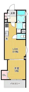 クリエオーレ牧野本町【3階】の間取り