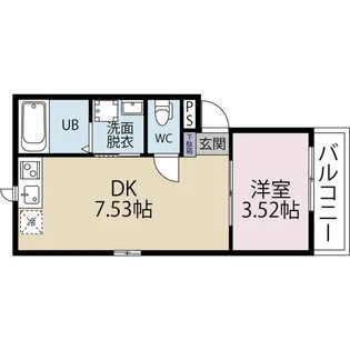 ベアーズ桜木町【2階】の間取り