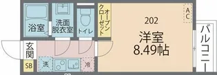 カインドネス蕨【2階】の間取り