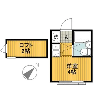 メゾンドヒル【1階】の間取り