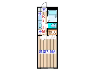 ウィンミルNo.6【2階】の間取り