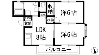CREA御殿山C【2階】の間取り