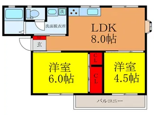 ブルーハイツ【2階】の間取り