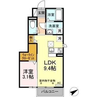 サンリット A棟【1階】の間取り