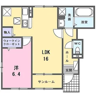 ラ フロレゾン【1階】の間取り