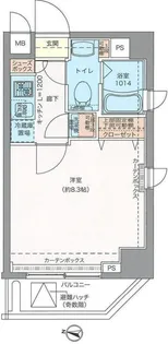ミューズ両国【11階】の間取り
