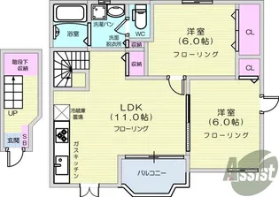 アーバンステート2【2階】の間取り