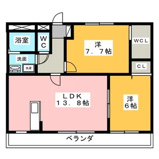 フォレストコート【1階】の間取り