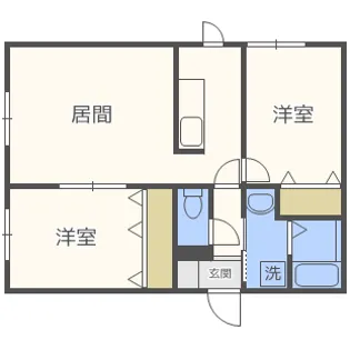 CALM HOUSE【2階】の間取り