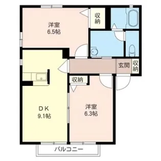 プログレッソ・ヴィータD【2階】の間取り