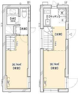 PROTO初台II【1階】の間取り