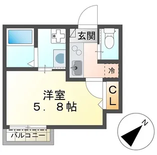 CIS丹木町II【1階】の間取り