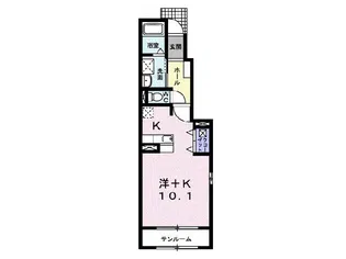 ピノアール【1階】の間取り