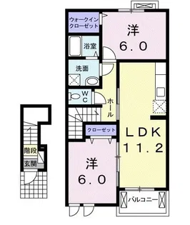 ソレイユメゾン【2階】の間取り