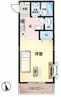 リバーサイドすみれ【1階】の間取り