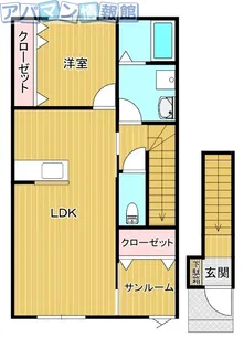 バレンシア【2階】の間取り