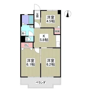 広木マンション【3階】の間取り