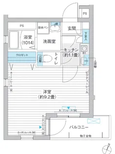 イースト6ハイツ【3階】の間取り